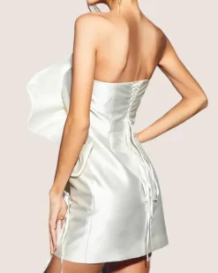 Designer Strapless Mini Dress 2