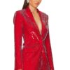 Luxury Red Sequins Pantsuit - Image 4