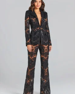 Liv Guipure Lace Power Suit
