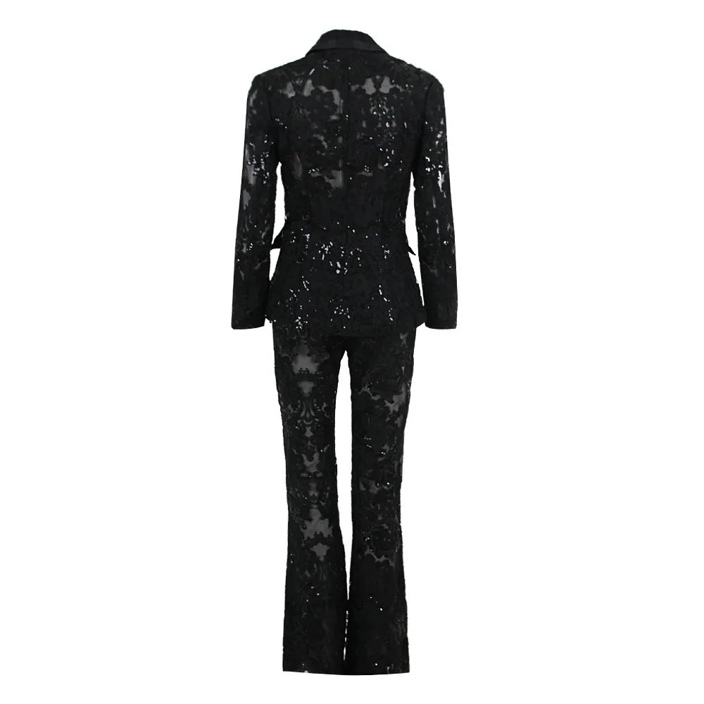 Liv Guipure Lace Power Suit - Image 7