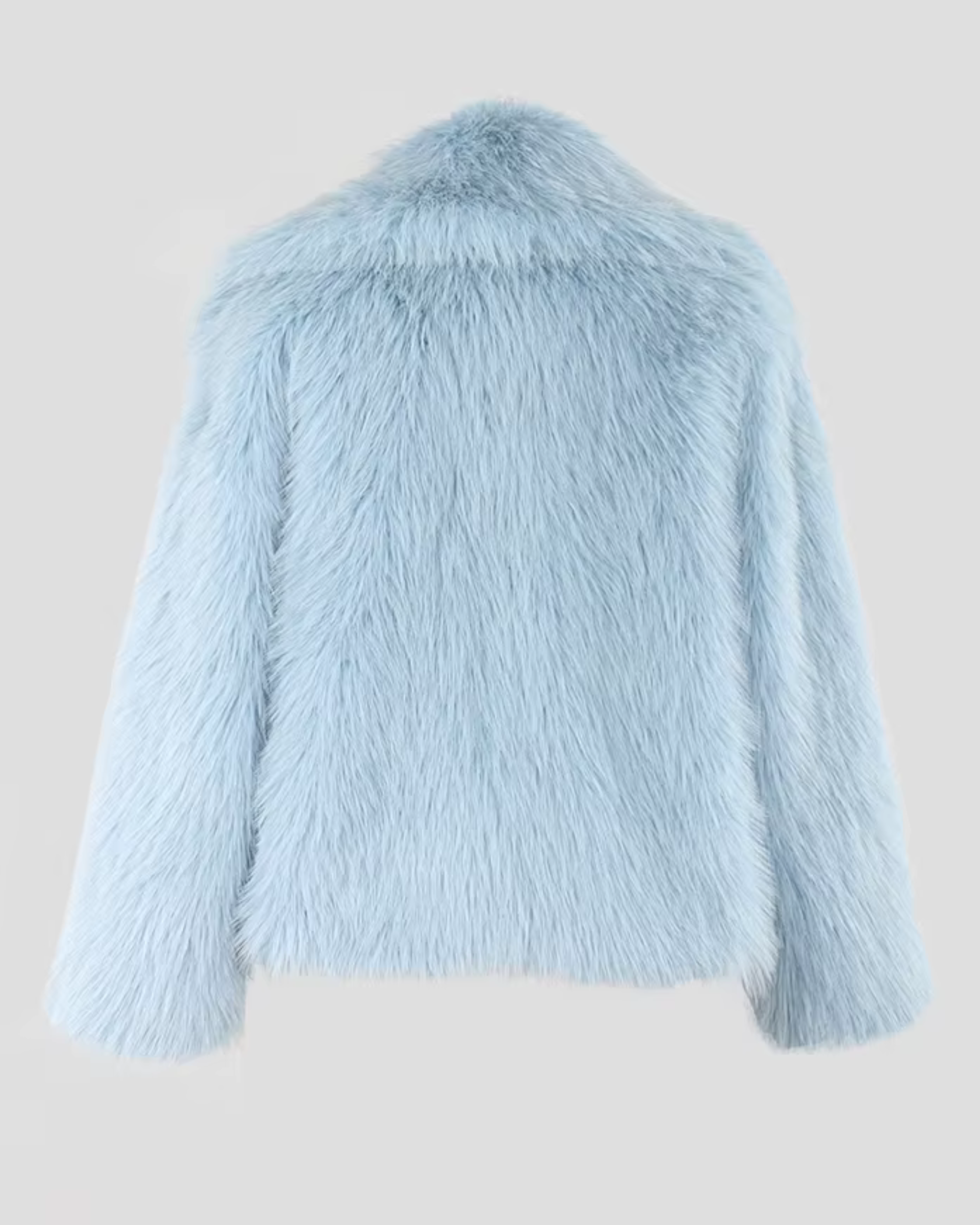 Rosalie Blush Faux Fur Jacket - Image 4