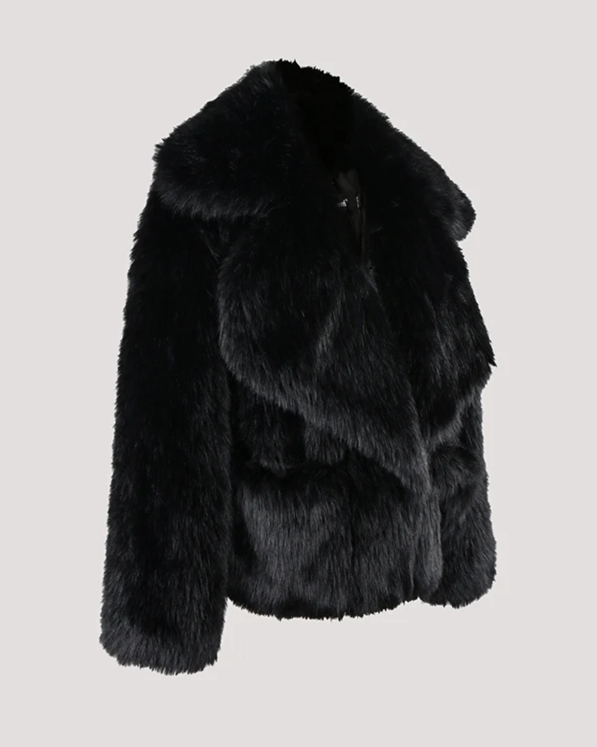 Rosalie Blush Faux Fur Jacket - Image 7