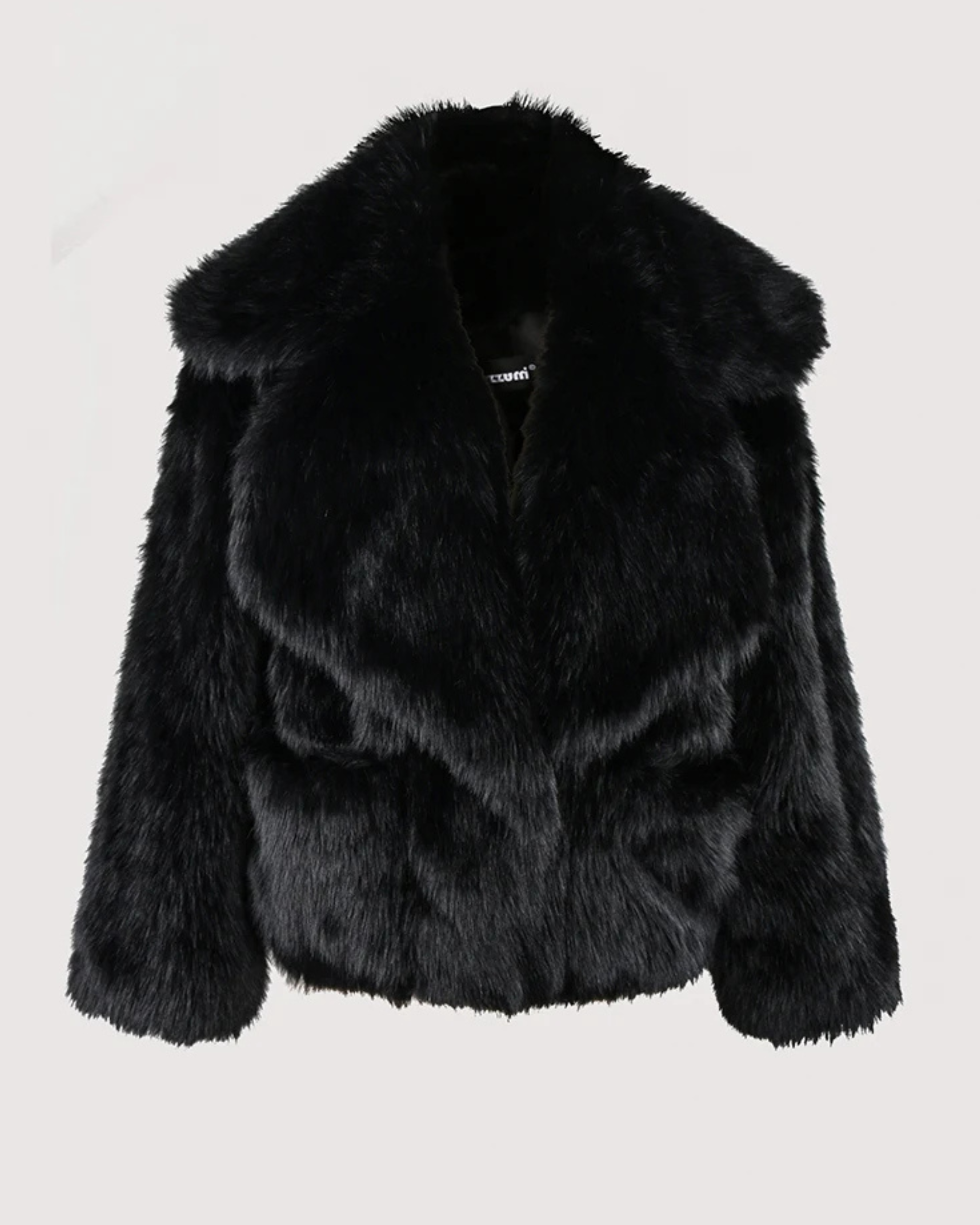 Rosalie Blush Faux Fur Jacket - Image 6