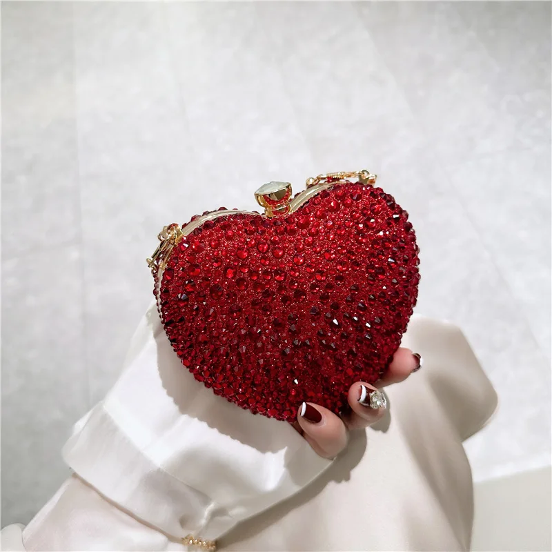 Amour Heart Crystal Clutch - Image 3