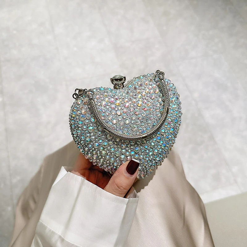 Amour Heart Crystal Clutch - Image 4