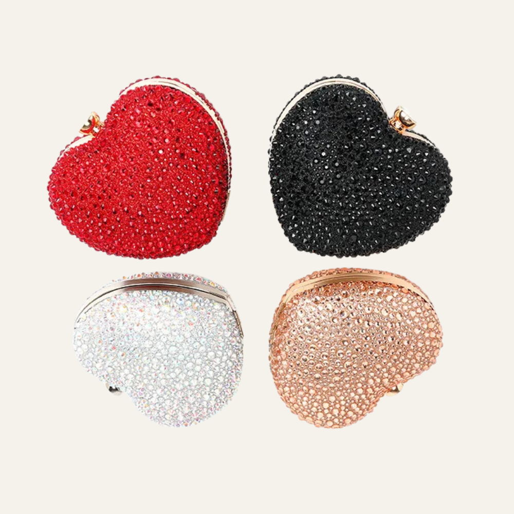 Amour Heart Crystal Clutch - Image 9