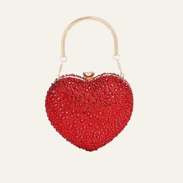 Amour Heart Crystal Clutch - Image 5