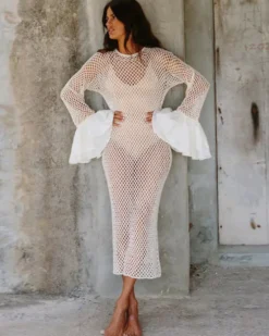 Marbella Crochet Resort Dress