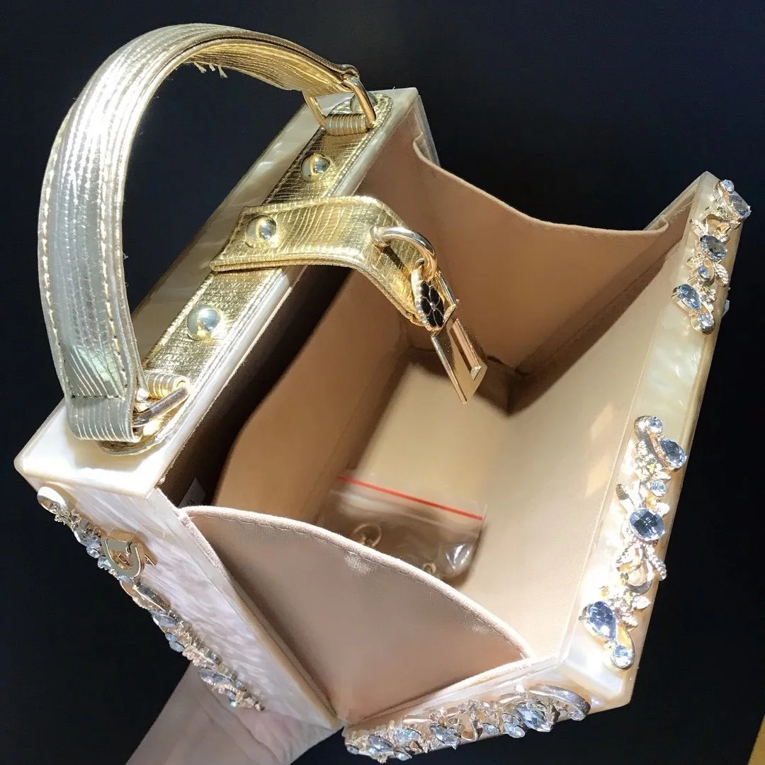 Vivienne Crystal Box Clutch - Image 6