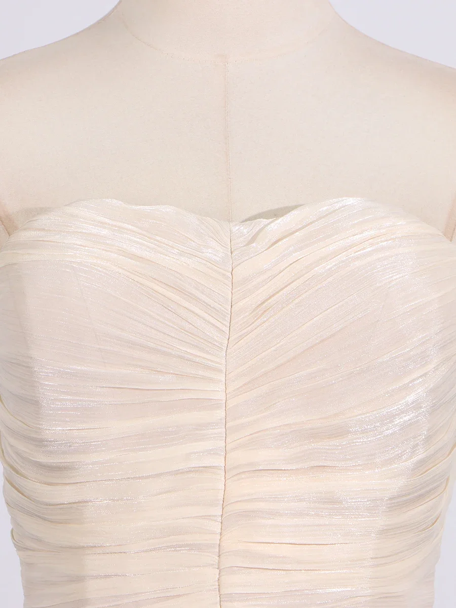 Inna Strapless Ruched Long Dress - Image 6