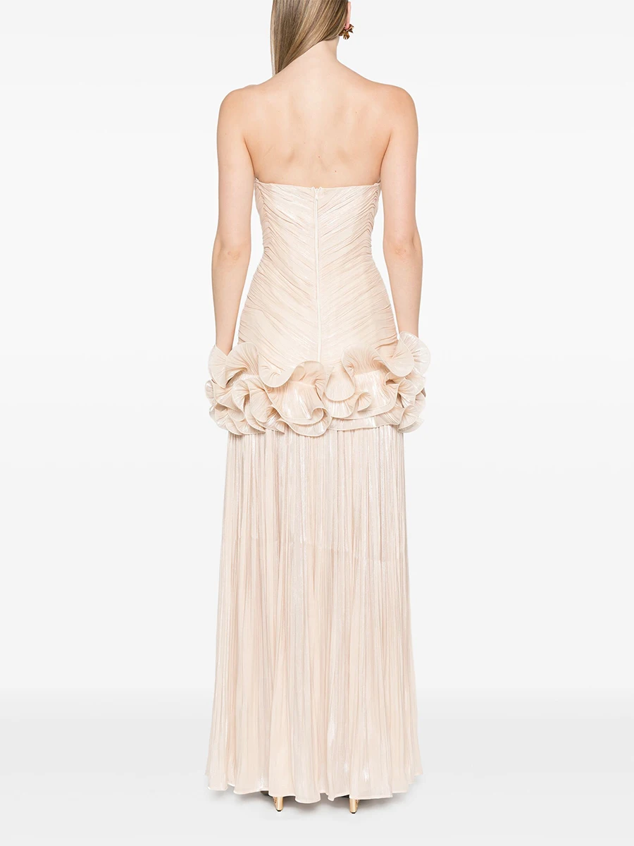 Inna Strapless Ruched Long Dress - Image 5