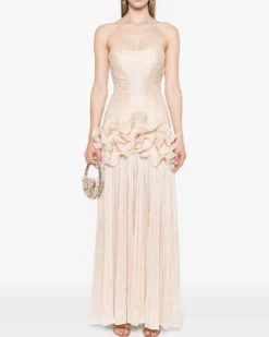 Inna Strapless Ruched Long Dress