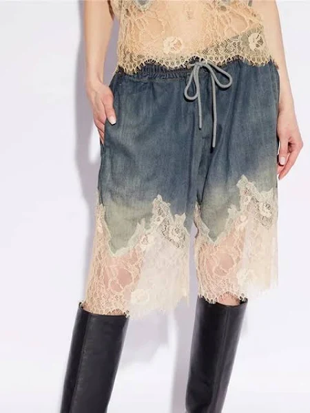 Sasha Denim-Lace Two-Piece Set - Image 3