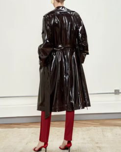 Alternative view of Niki Patent Leather Trench Coat