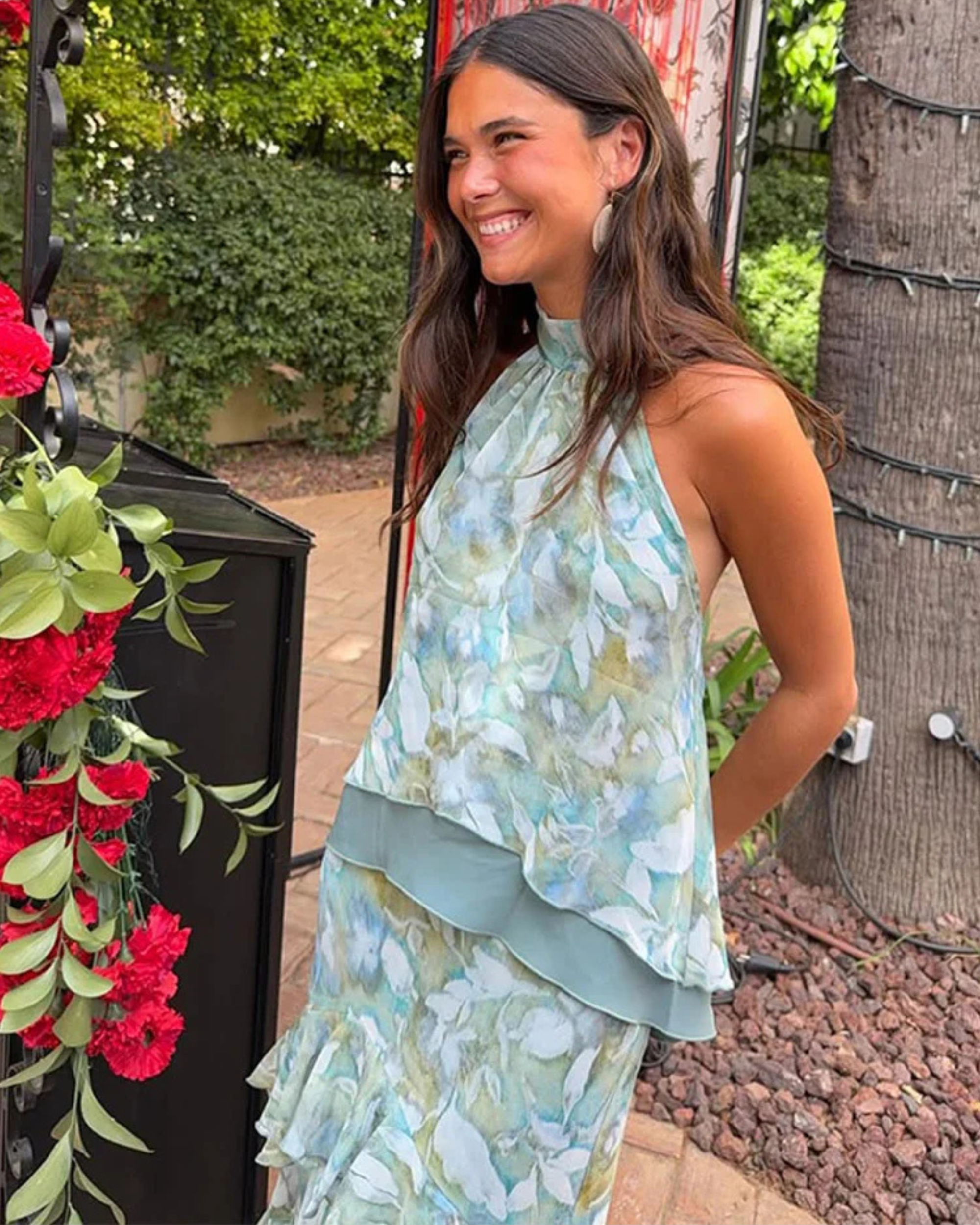 Marina Seafoam Halter Maxi Set - Image 4