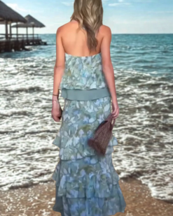 Marina Seafoam Halter Maxi Set - Image 8