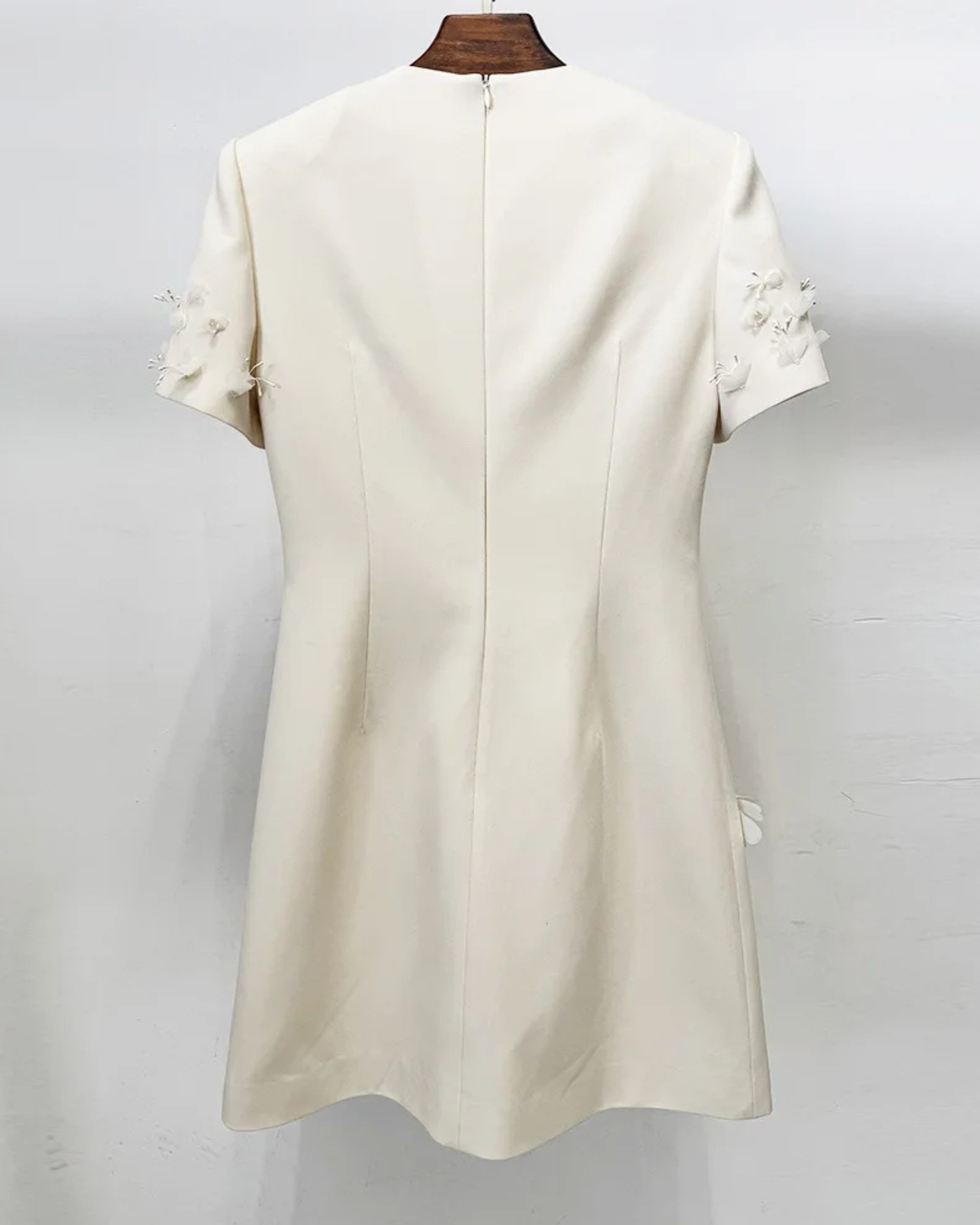 Sonya Floral Appliqué Mini Dress - Image 3