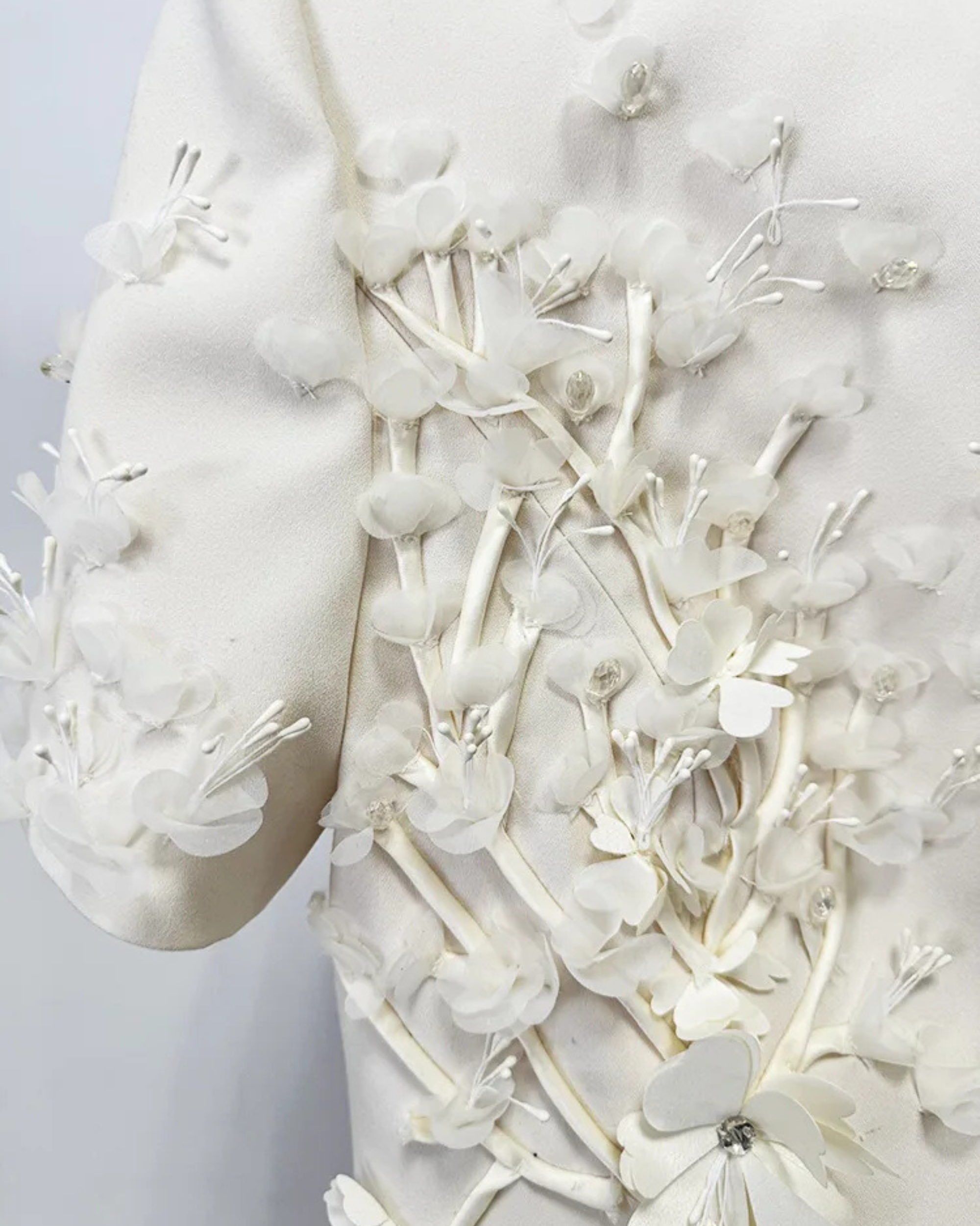 Sonya Floral Appliqué Mini Dress - Image 4