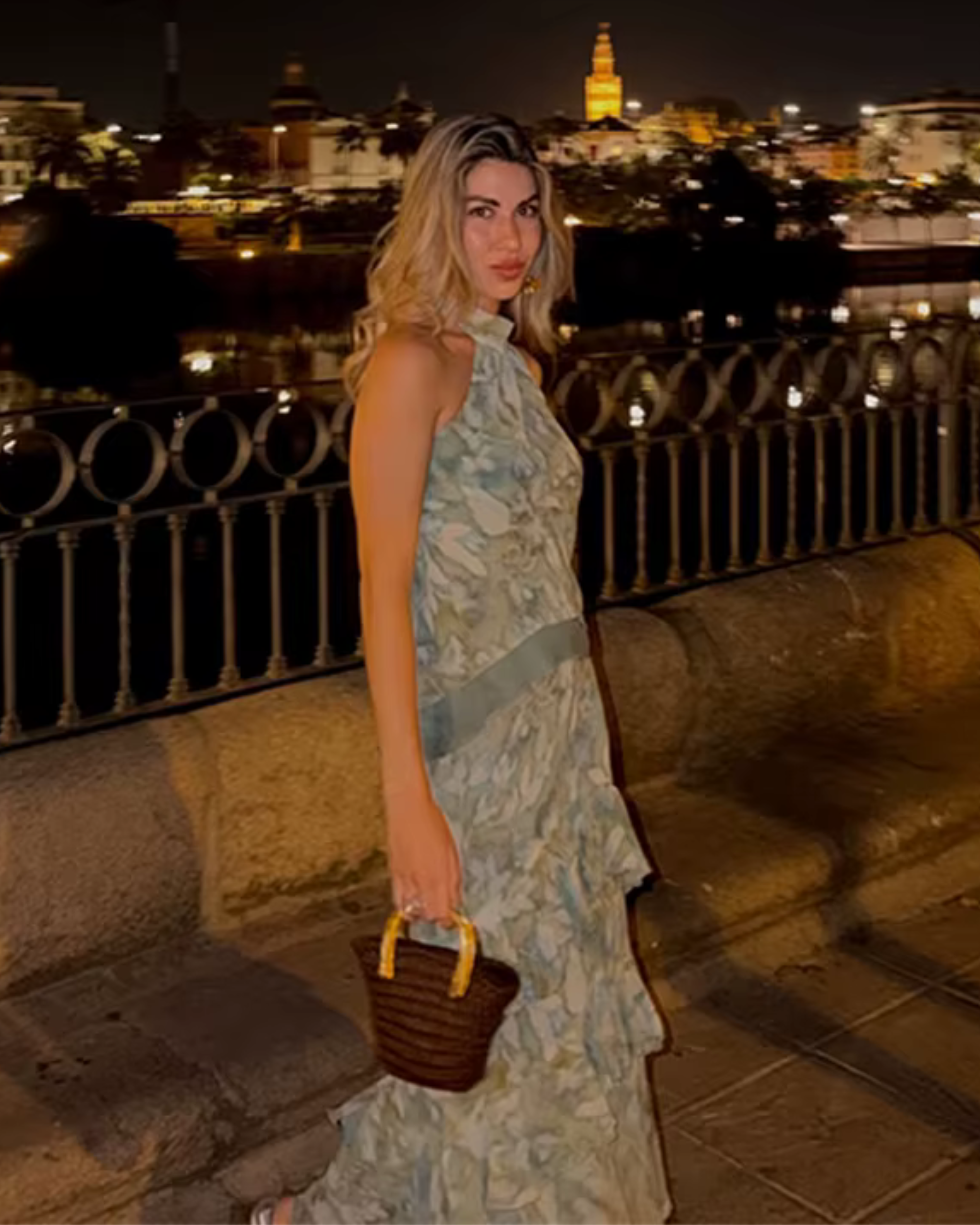 Marina Seafoam Halter Maxi Set - Image 2