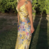 Portofino Silk Floral Maxi Dress