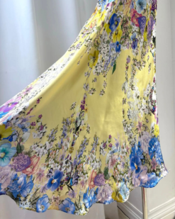 Portofino Silk Floral Maxi Dress
