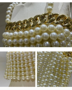 Paloma Pearl Beaded Statement Top