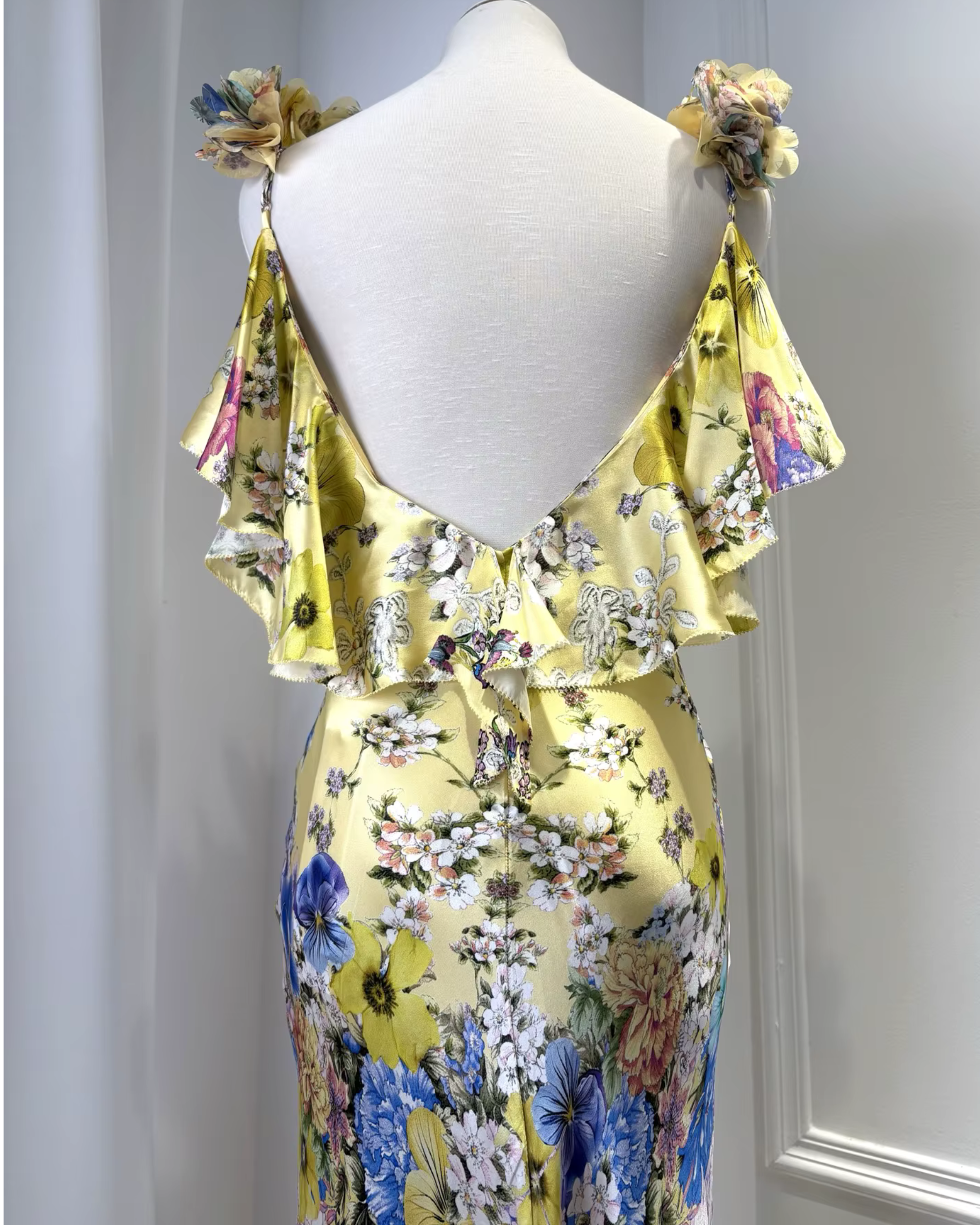 Portofino Silk Floral Maxi Dress