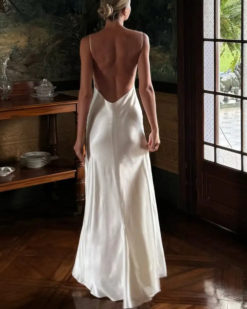 Isabelle Satin Backless