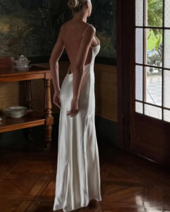 Isabelle Satin Backless