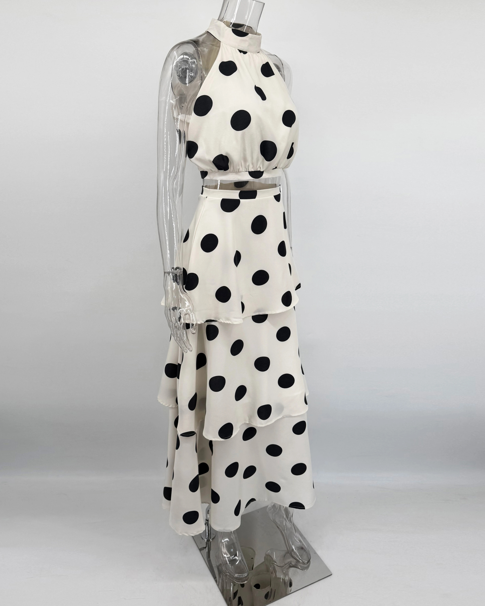 Dalia Polka Dot Ruffle Set