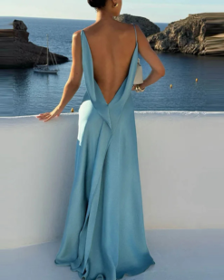 Amara Satin Cowl Maxi Dress