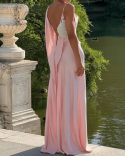 Amara Satin Cowl Maxi Dress
