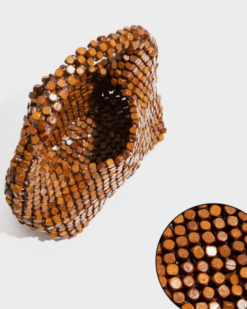 Maris Handmade Wooden Bead Bag