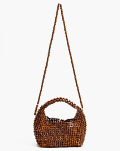 Maris Handmade Wooden Bead Bag