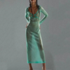 Arielle Turquoise Shimmer Dress