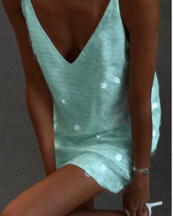 Lumi Sequin Slip Mini Dress