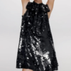 Sabine Sequin Bow Mini Dress