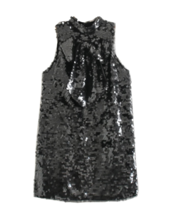 Sabine Sequin Bow Mini Dress