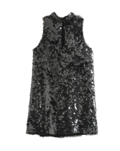 Sabine Sequin Bow Mini Dress
