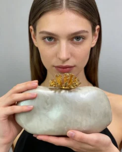 Marielle Pearl Shell Evening Clutch