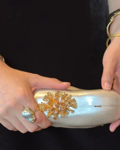 Marielle Pearl Shell Evening Clutch