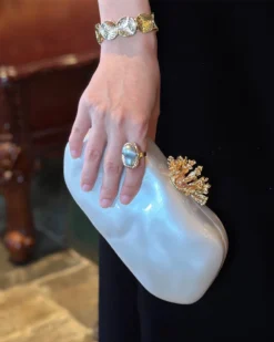 Marielle Pearl Shell Evening Clutch
