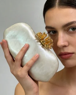 Marielle Pearl Shell Evening Clutch