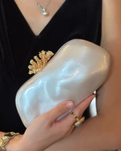 Marielle Pearl Shell Evening Clutch