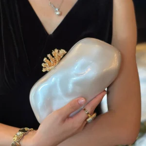 Marielle Pearl Shell Evening Clutch