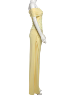 Estelle Ruched Off-Shoulder Maxi Dress