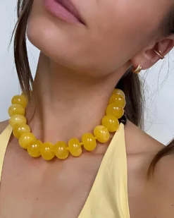 Amaris Chunky Bead Statement Necklace