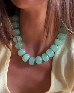 Amaris Chunky Bead Statement Necklace