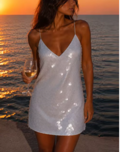 Lumi Sequin Slip Mini Dress