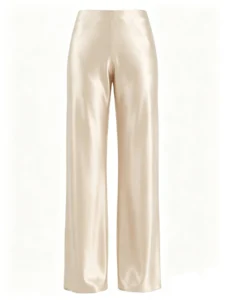 Camillia Satin Wide-Leg Trousers